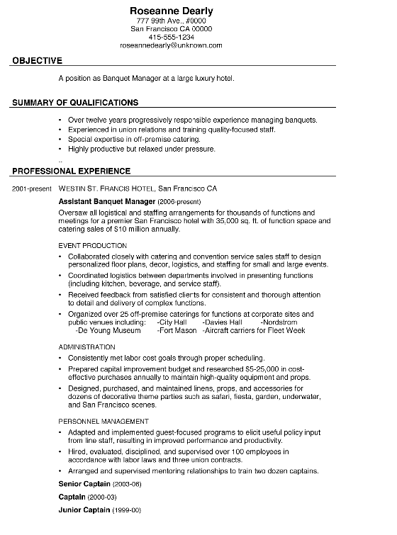 Bdc manager resume example